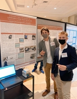 PCC men presenting research