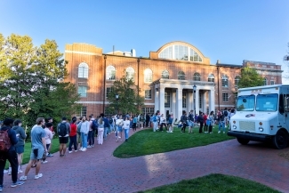 Food trucks at Campus Block Party