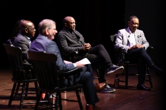 Unveiling of the Commemoration Design - Panelists on Stage