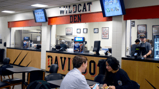 Students dining in Wildcat Den