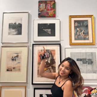 Student with ArtMate Art