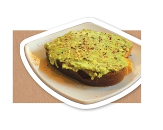 Avocado toast on a plate