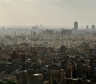a view of the Cairo city line