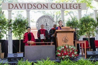 Commencement 2025 speakers on stage