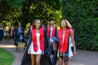 Commencement 2025 Grads walking