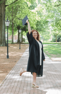 Caitlin Stehn ’24 at Graduation 2024