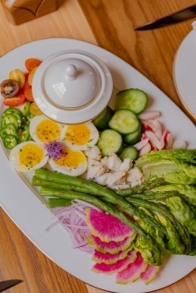 a crudite platter