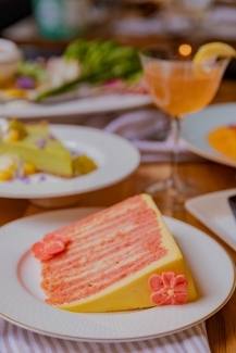 a piece of cake on a table