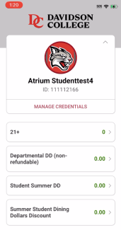 screenshot of Mobile CatCard