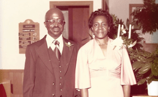 Fred and Janie Deese in formal attire