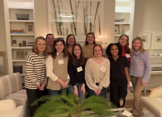 Washington DC Table for Eight gathering of Davidson alumnae