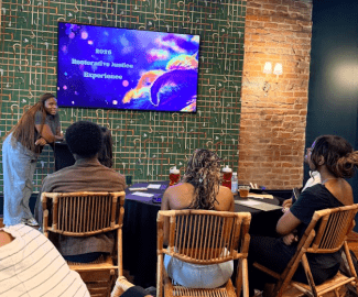 Jasmine Peters takes students on a Restorative Justice Experience