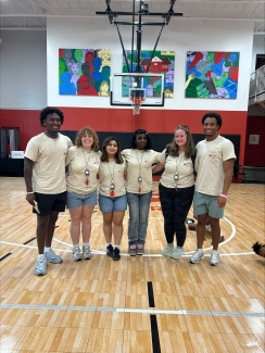 Nora Fenn Gilman ’26 and Freedom School volunteers