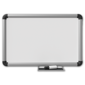a stock image of a whiteboard on a white background
