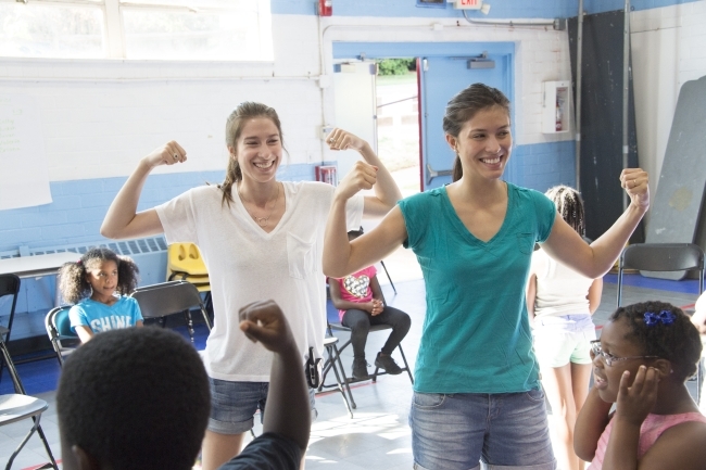 Freedom Schools leaders dance with students