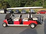Golf cart with six seats