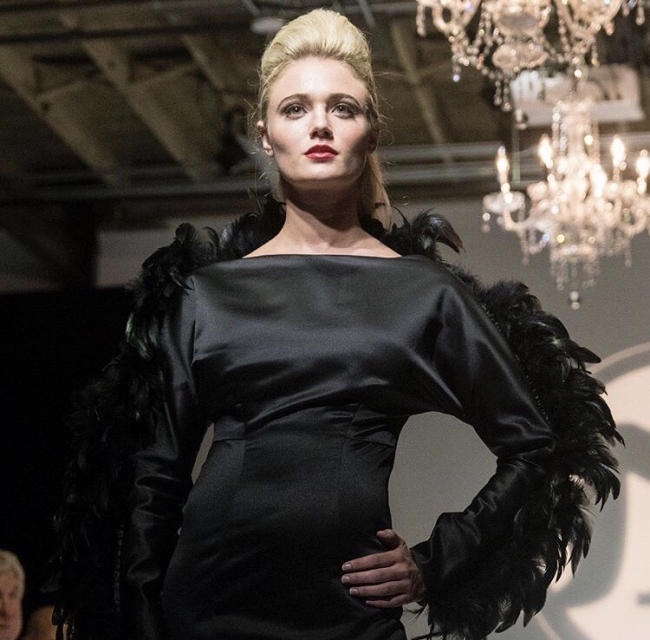 Erica Miller walks the runway