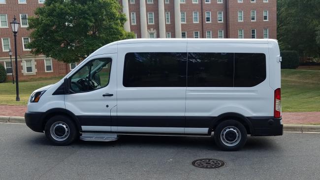 15 passenger white van