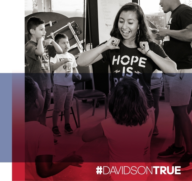 #DAVIDSONTRUE Student with children