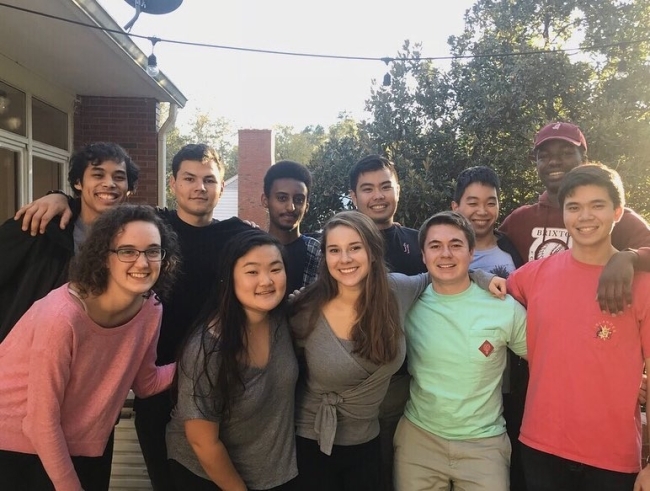 tech team taking a group photo