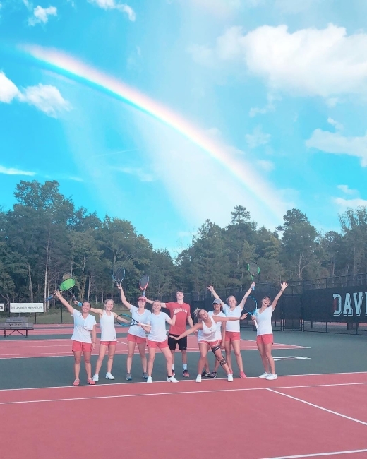 sports team on the field together