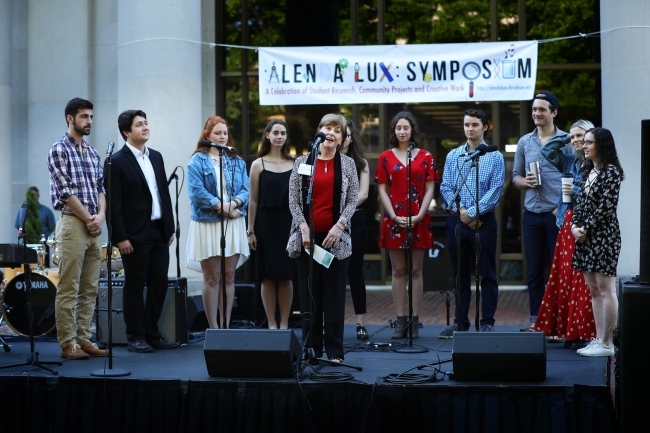 he Alenda Lux Symposium, an all-campus celebration of community-based learning