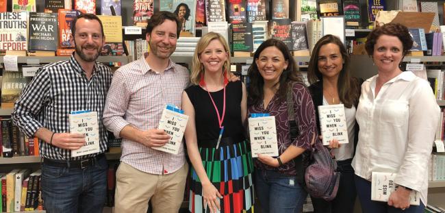 Mary Laura Philpott and Fans with Her Book 