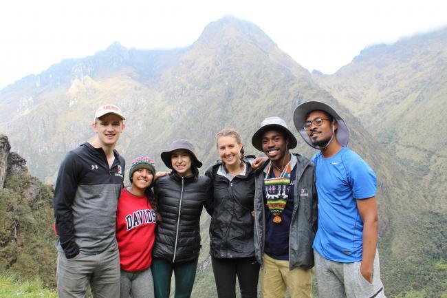 Group of Students in Peru Hiking
