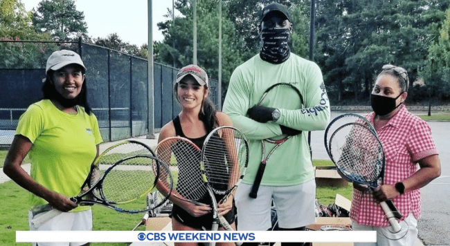 Linden Patterson ’25 Shares Tennis Equipment