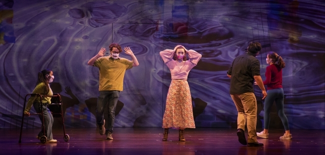 Davidson's Unveiled and Unvarnished Theatre Production scene
