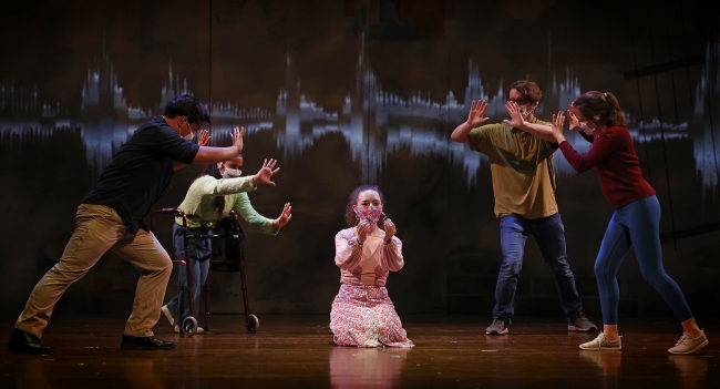 Davidson's Unveiled and Unvarnished Theatre Production scene