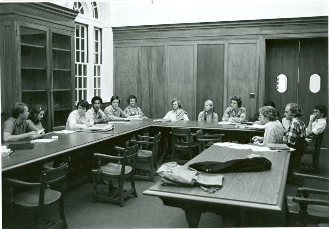 Grey Union Student Government Meeting 1975 Archives Collection