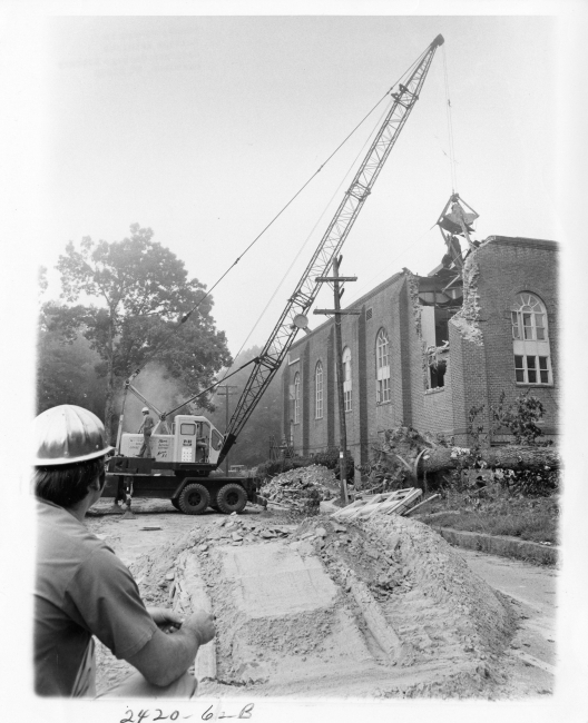 Ovens College Union Building Construction Zone