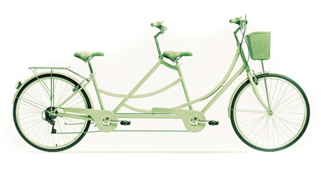 Photo of a tandem bicycle