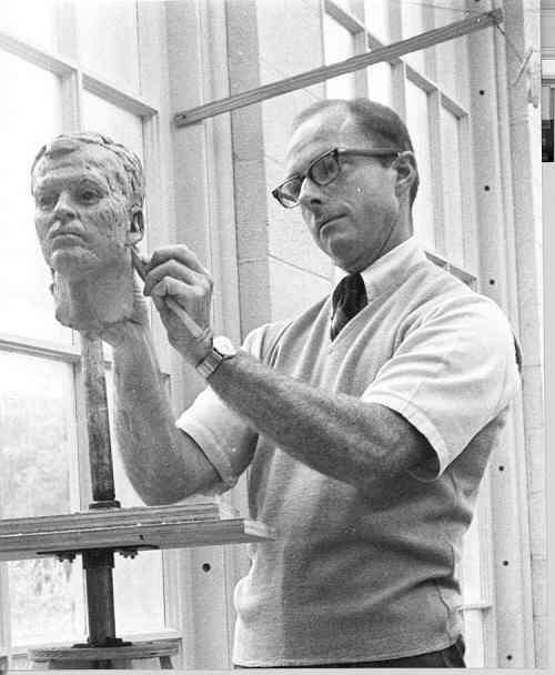 Tom Clark, former Davidson professor and renowned gnome sculptor