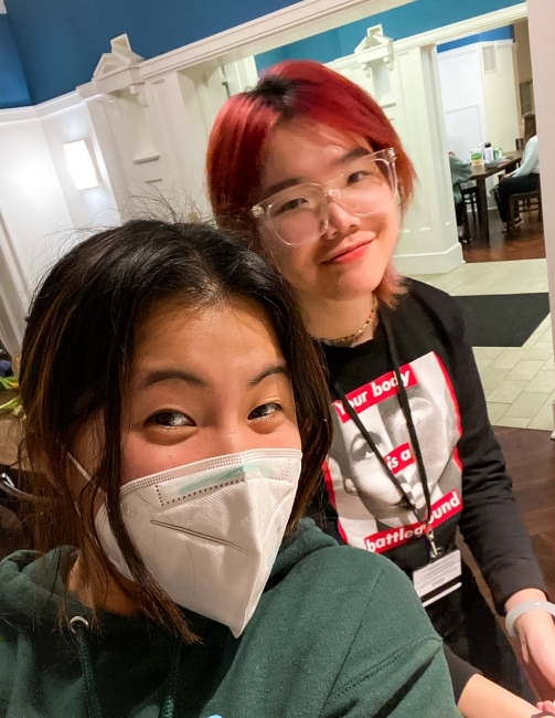 Shen Luo '25 and Friend Alice '24 Cooking