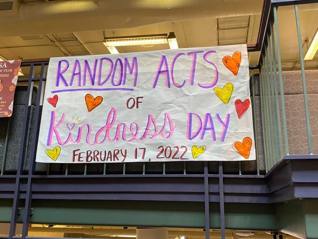 Random Acts of Kindness Poster in the Union