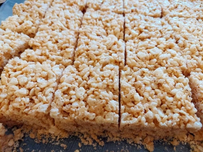 Rice krispie treats in Vail commons