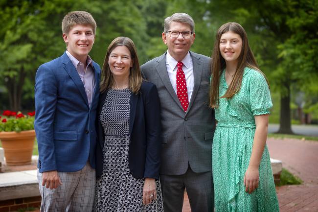President Doug Hicks with Family