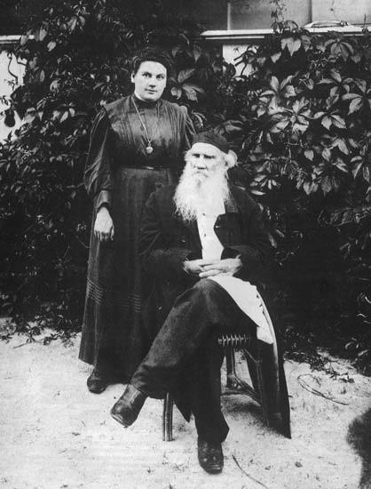 Alexandra Tolstoy and her father, Count Leo Tolstoy