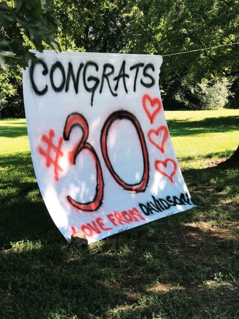 Curry Sheet Sign on Campus