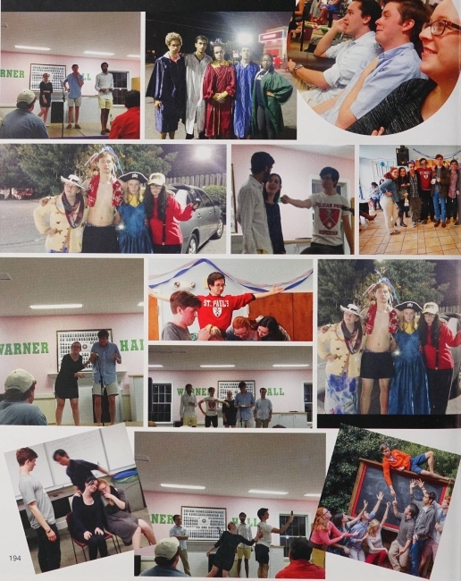 A page from 2015 Quips & Cranks showing students