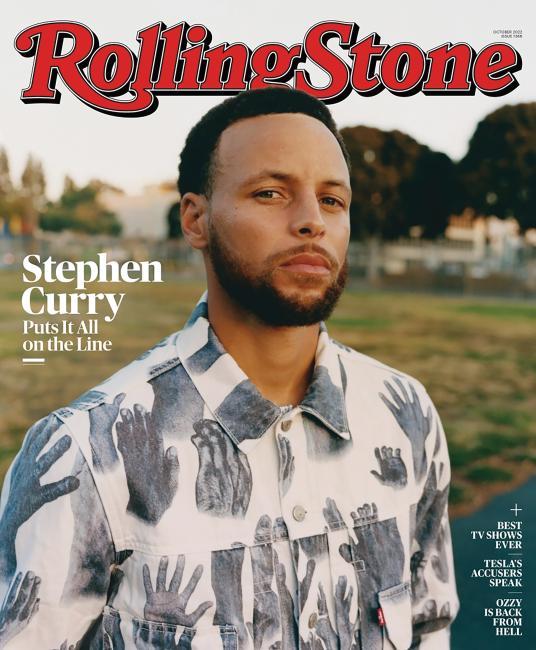 Stephen Curry on the cover of the Rolling Stone magazine