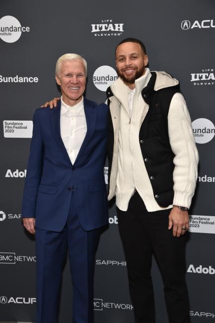 Stephen Curry and Bob McKillop at Sundance Film Festival