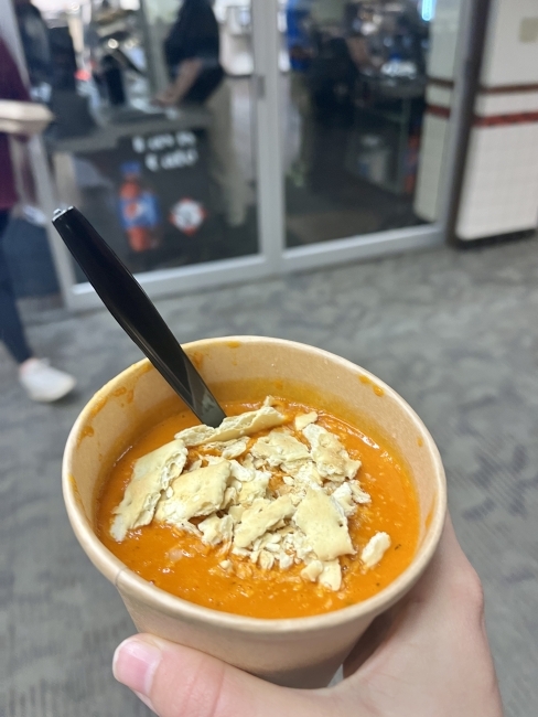 cup of soup at Davis Cafe