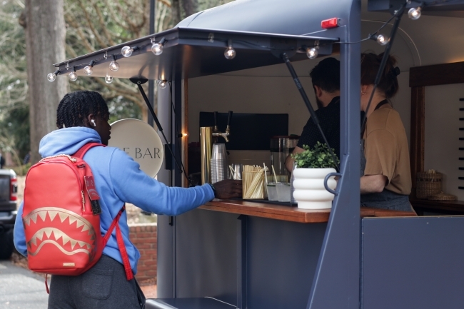 Random Acts of Kindness Students at the Pop Up Bar