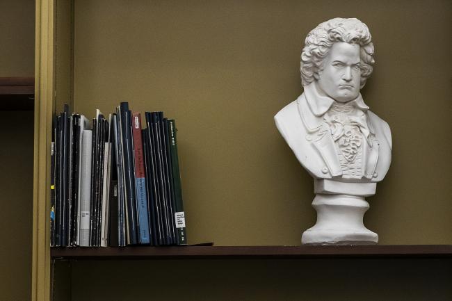 Sloan Music Library - Bust and Books
