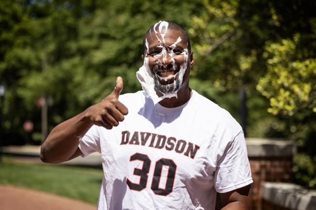 Chris Clunie Pied in Face