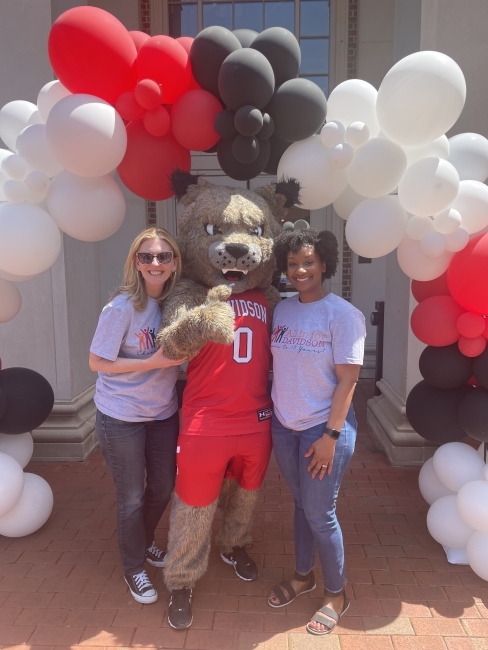 Eileen Keeley and Morgan Bell Kee with All In For Davidson