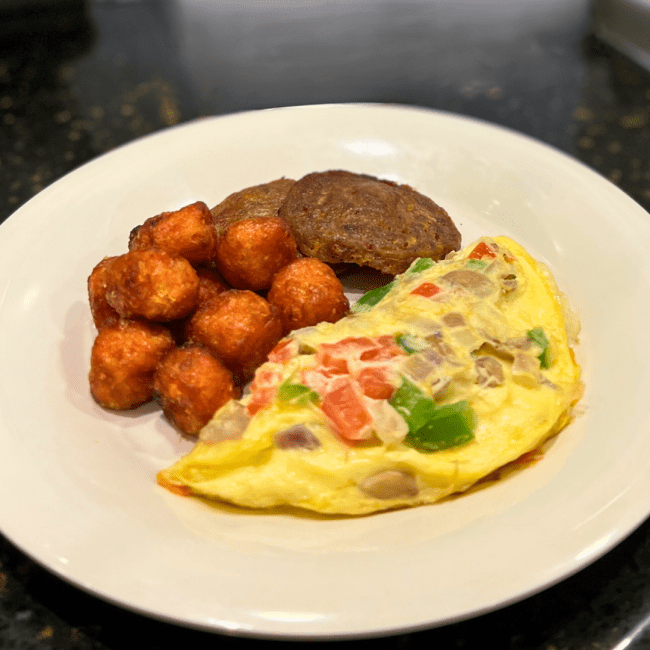 Vail Commons made-to-order omelette